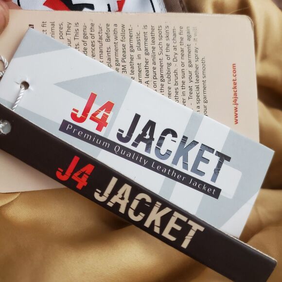 Women's J4 Bomber Jacket Brown Jacket Size Medium - Picture 6 of 12